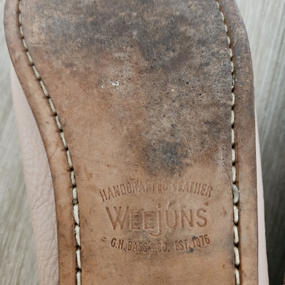 G.H. Bass & Co. Weejuns Leather Penny Loafers Nude Pink Women’s Size 8 - Picture 12 of 12